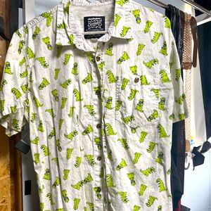 Rugrats reptar button up shirt